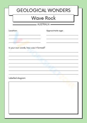 Geological wonders Wave Rock