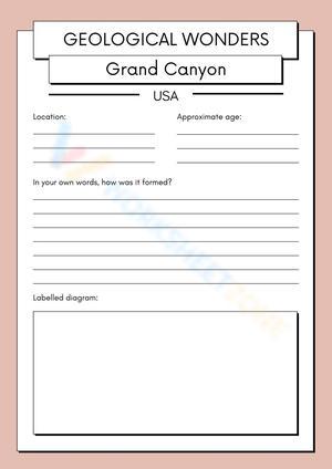 Geological wonders Grand Canyon