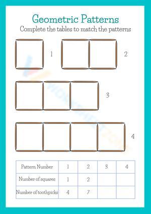 Geometric Patterns Worksheet