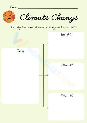 Climate Change: Cause and Effect Template