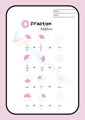 Pastel Illustrative Math Fraction Addition Worksheet