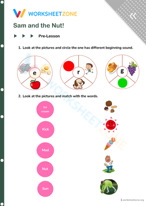 English-teaching materials for English teachers - Sam and the Nut