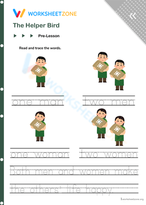 English-teaching materials for English teachers - The helper bird