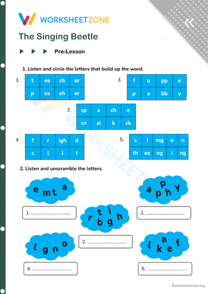 English-teaching materials for English teachers - The singing beetle