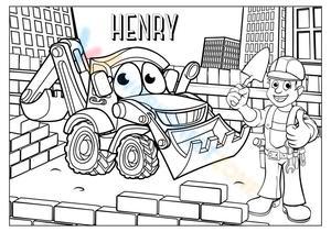 Printable Construction Coloring Page | Pre-K