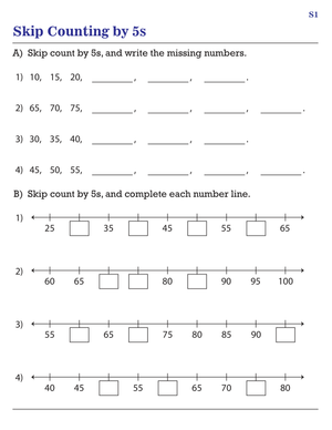 Skip Counting by 5 Activities