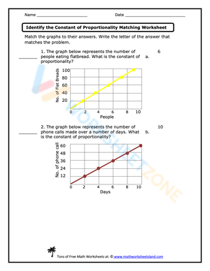 Constant of Proportionality Exercises