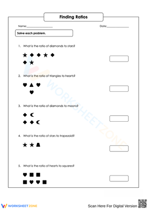 Finding Ratios Worksheet