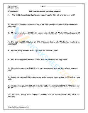 Master Percent Word Problems
