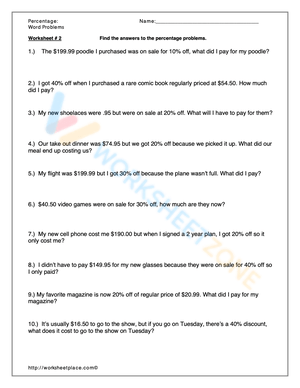 Enhance Percent Word Problem Skills