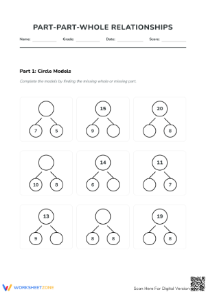 Part-Part-Whole Worksheet