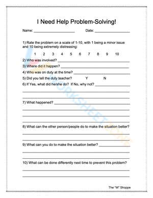 I Need Help Problem-Solving!