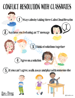 Conflict Resolution with classmates