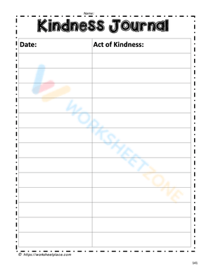 Kindness Journal