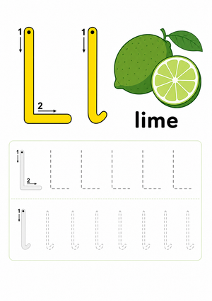 Printable Letter L Tracing Worksheet | Kindergarten ELA