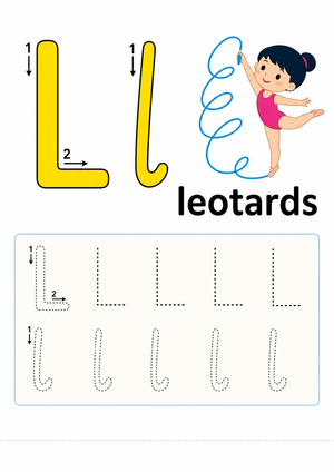 Letter L Tracing Worksheet | Grade K Essential