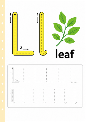 Printable Letter L Tracing Worksheet | Grade K Ready