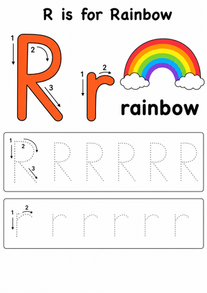 Letter R Tracing Worksheet | Essential Kindergarten Phonics