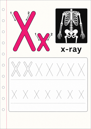Letter X Tracing Worksheet | Essential Grade K-1 Phonics