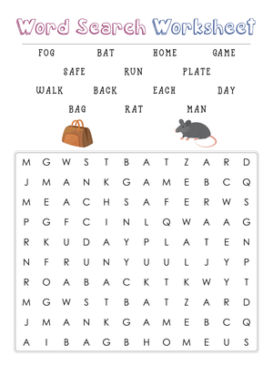 Printable 1st Grade Word Search: Phonics & Spelling