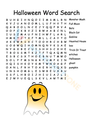 Halloween Word Search Fun