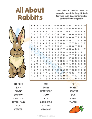 Hoppin' Good Time! Word Search