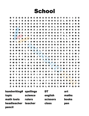 School word search