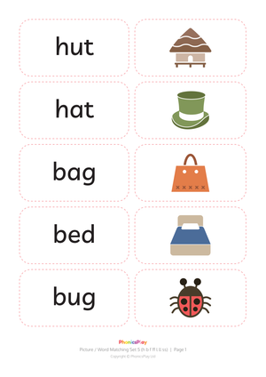 Printable Phonics Matching Cards | Kindergarten ELA