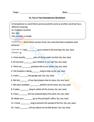 Homophone 4