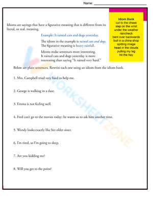 Grade 5 Vocabulary Booster Worksheet 5
