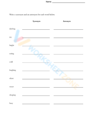 Grade 5 Vocabulary Builder Worksheet 6