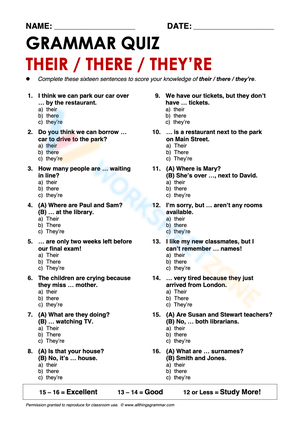 THEIR / THERE / THEY’RE 2