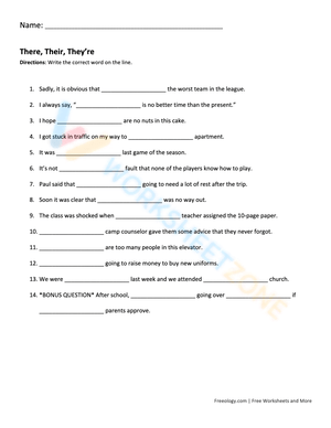 THEIR / THERE / THEY’RE 3