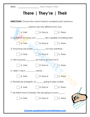 THEIR / THERE / THEY’RE 7
