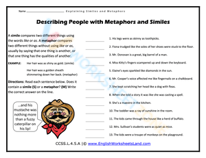 Describing People with Metaphors and Similes