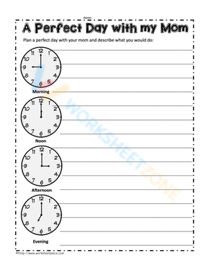 worksheet mother's day 2