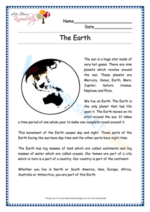 Reading Comprehension Practice: Worksheet 6