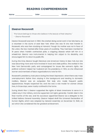 Printable Informational Text Worksheet | Grade 6 ELA
