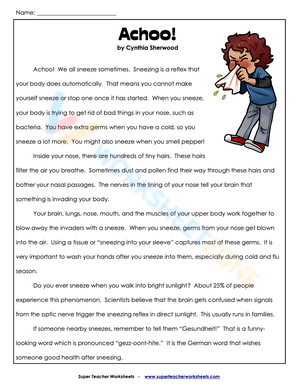 reading comprehension 4th grade 2
