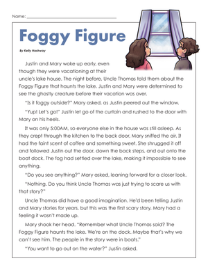 Printable 4th Grade Reading Comprehension Worksheet