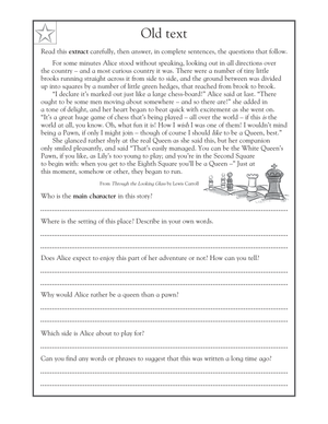 Comparing Texts Worksheet | Essential Grade 5 ELA