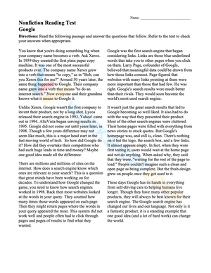 6th grade reading 3