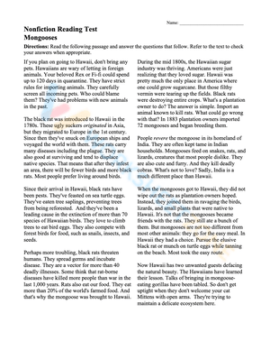 6th grade reading 5