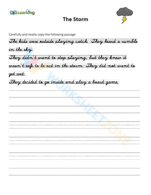Cursive Handwriting Practice | Grade 4 Printable