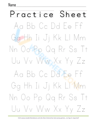 Alphabet Handwriting Practice: Upper & Lower Case