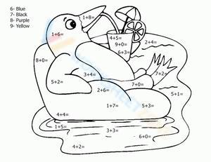 Math Fun with Cute Duck Sums Worksheet