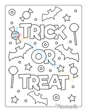  Trick or Treat Coloring Page