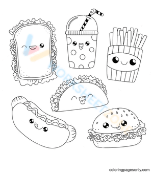 Cute fast food