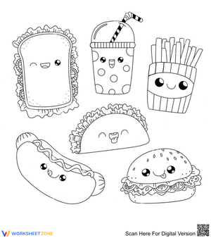 Cute fast food