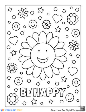 Express Yourself with this Flower in Pot Page
